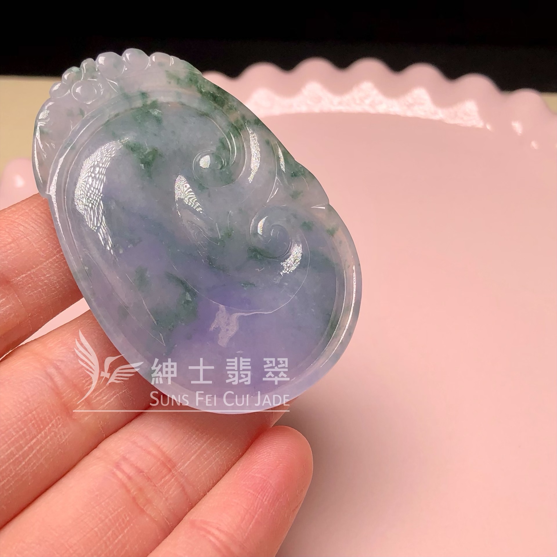 B08578 茄紫飄花如意