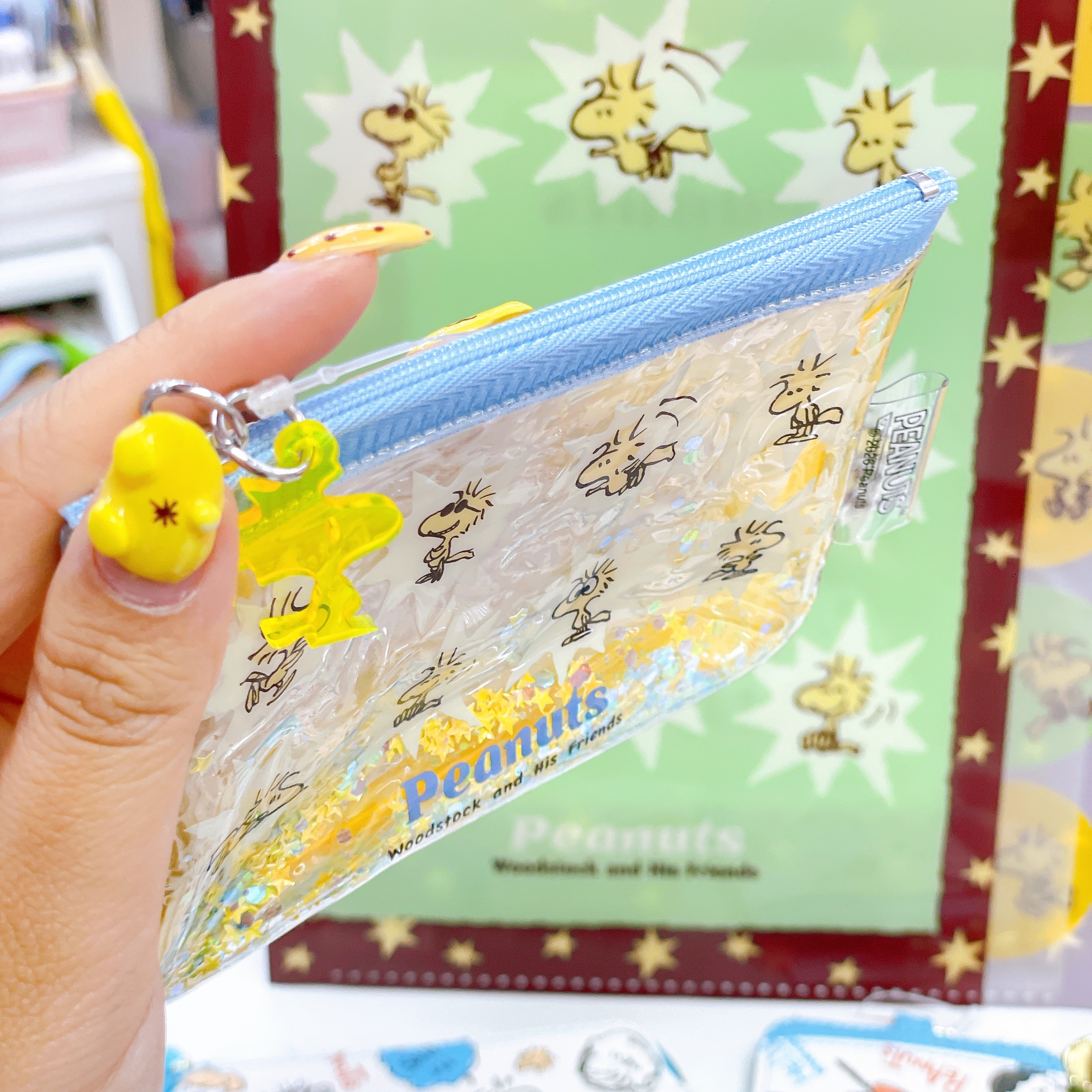 日本直送Snoopy Woodstock 新款文具系列眼鏡盒卡套File拉鏈袋環保袋
