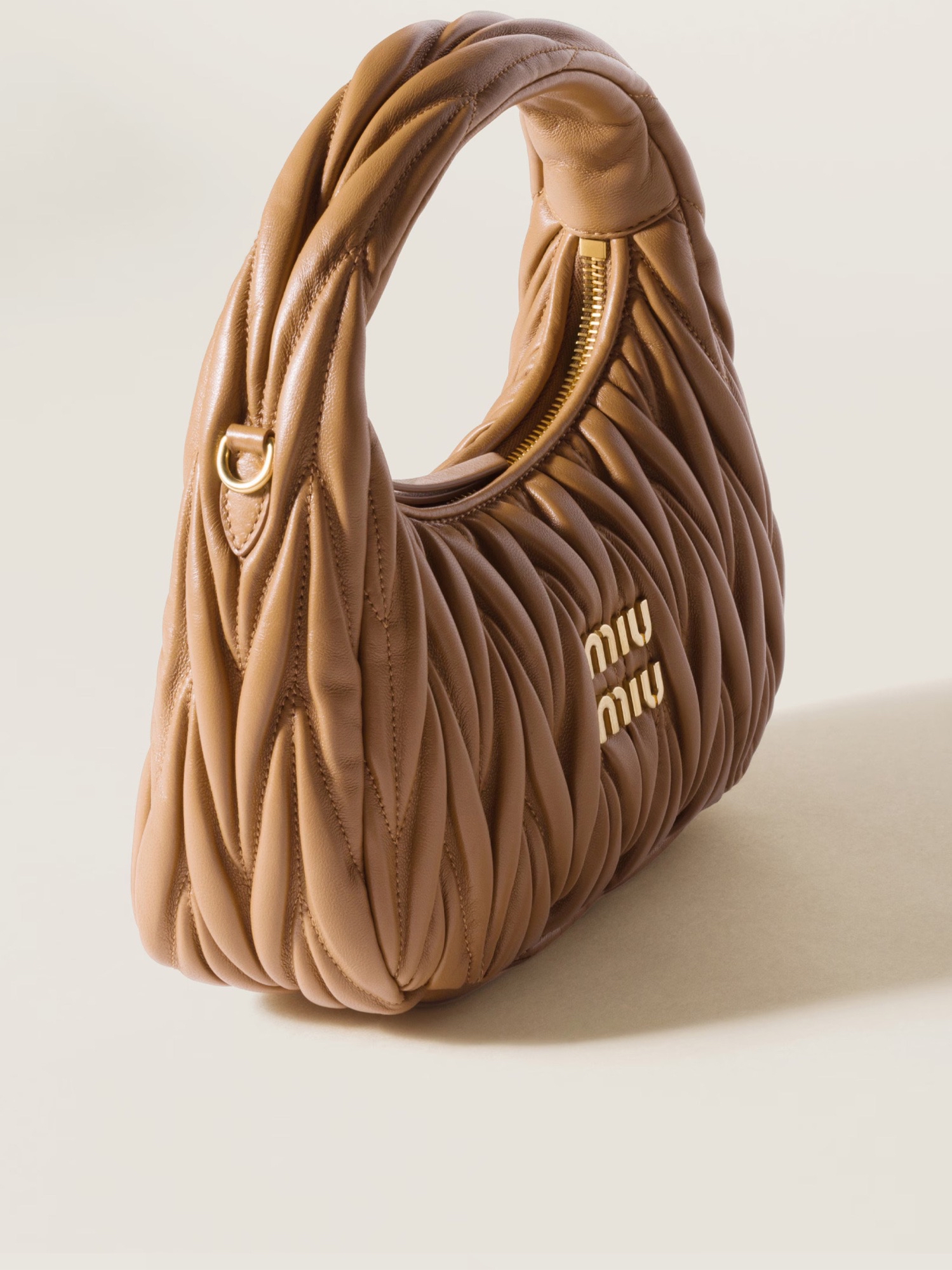 Miu Miu 女士 Wander 絎縫納帕皮革手提包均碼碼