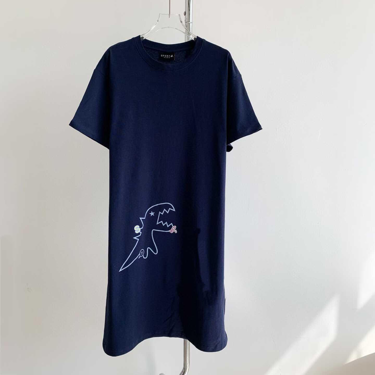 預訂 agnes b. sport b. 女裝Dino恐龍短袖連身裙 [貨號26A382]