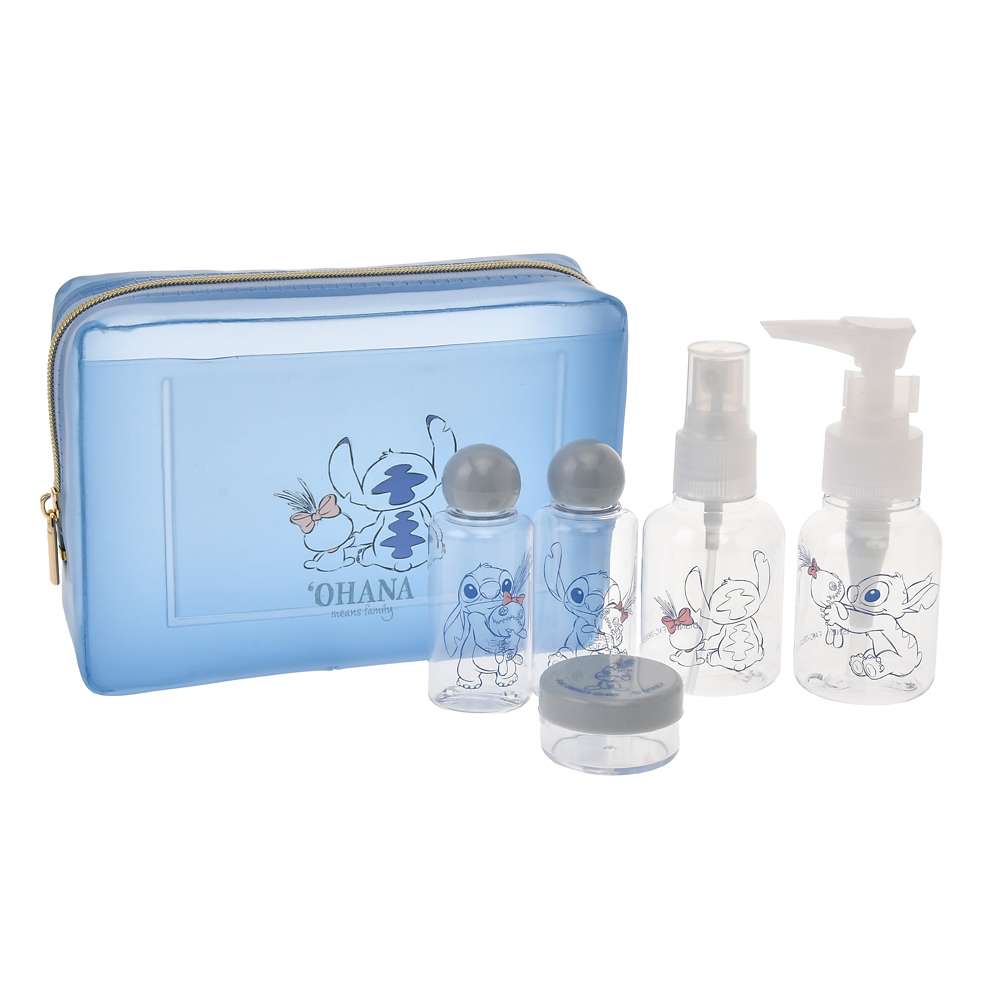 ✈️日本直送🇯🇵預訂🛍日本迪士尼DISNEY Health＆Beauty Tool - 瓶子套裝 (含收納袋) ( Marie / Stitch & Scrump )