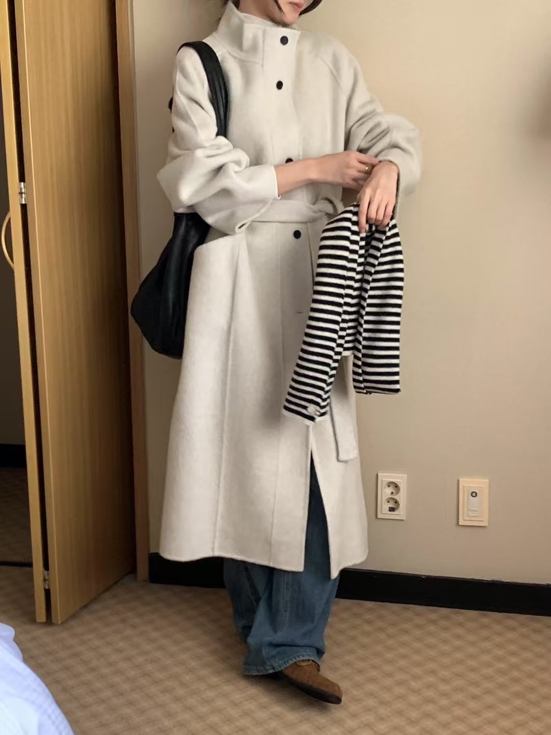 [100%wool🐑][高質大衣!]Cozy Handmade Wool Coat