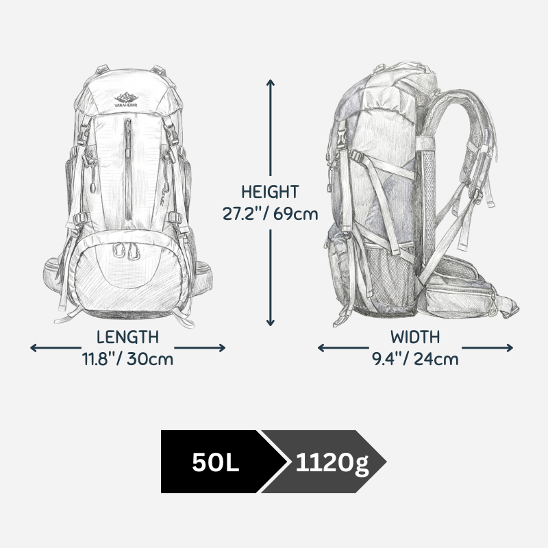 MR (50 L) 45 L+5 Trekking Backpack / Hiking Backpack