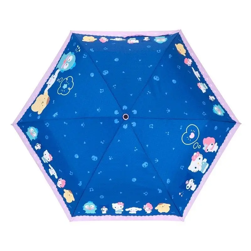 現貨🐱|Sanrio Mix Characters 三節防風縮骨雨傘(鈦金屬色鋁桿 + 防風傘骨 + UV防護)