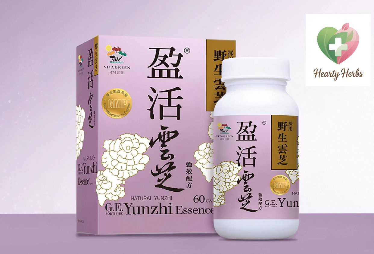 維特健靈 野生 盈活雲芝 強效配方 60粒 Vita Green Yun Zhi 60 pcs