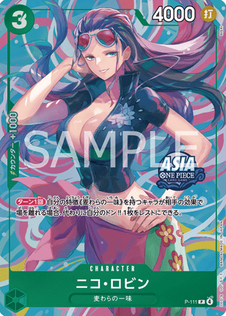 One Piece TCG Card Game P-111 Nico Robin 
