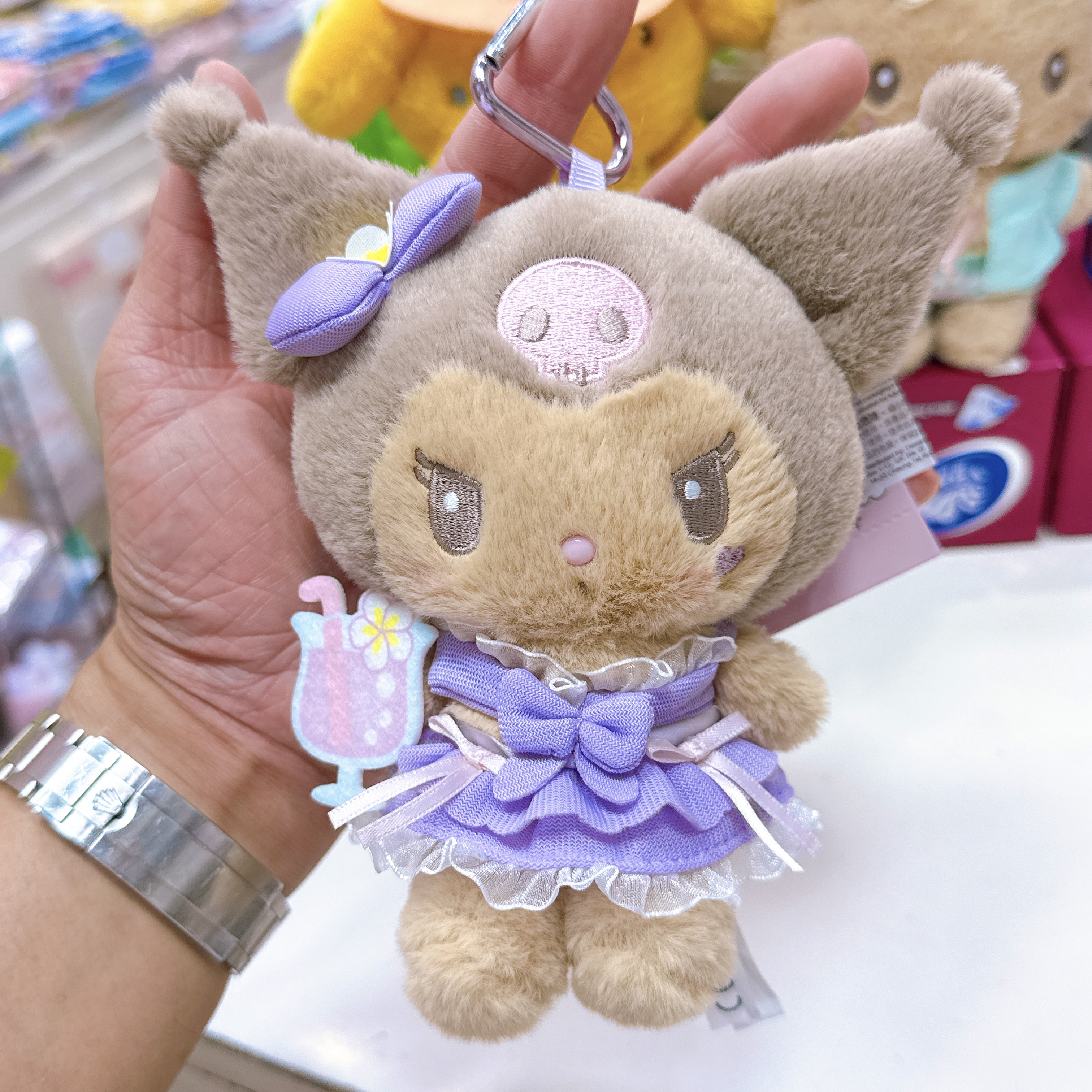 日本版Sanrio夏日派對系列黑皮公仔掛飾