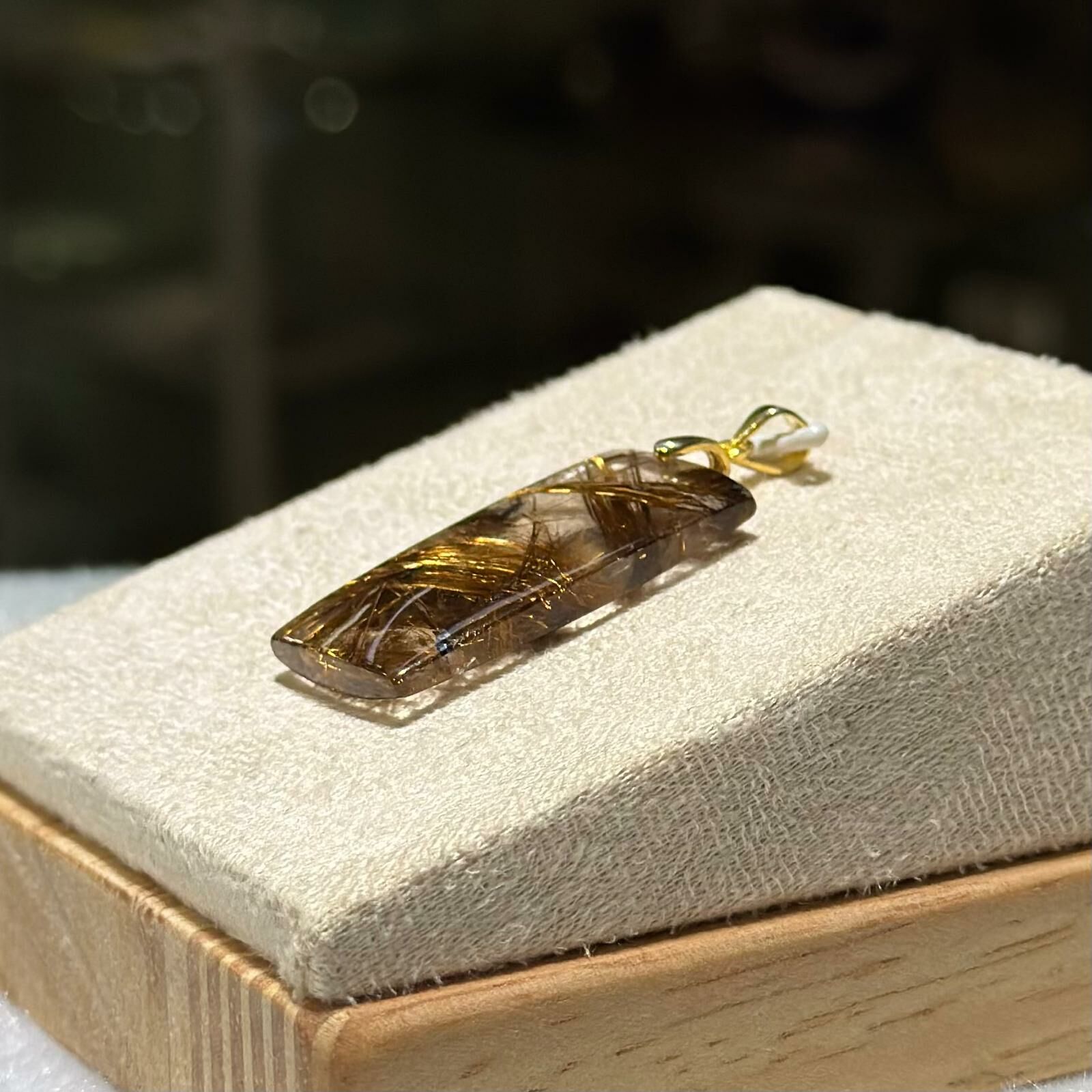 銅鈦晶吊飾 (#01)