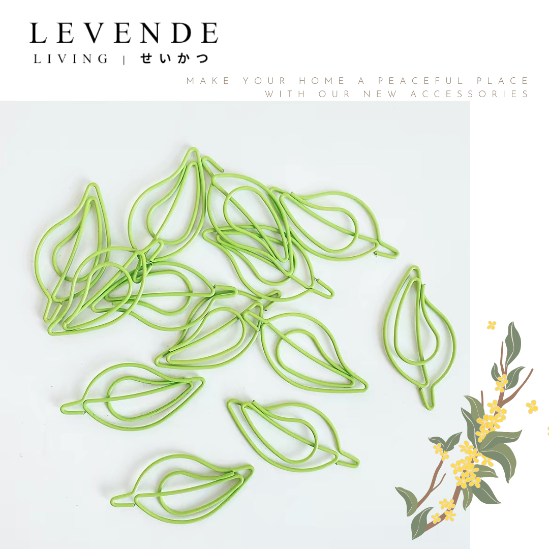 Levende 葉子造型萬字夾