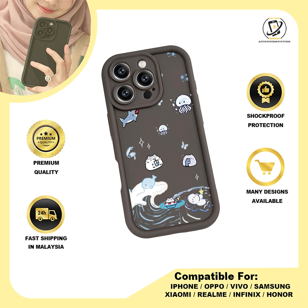 TPU DESIGN CASE PHONE FOR REALME - DESIGN SHARK B