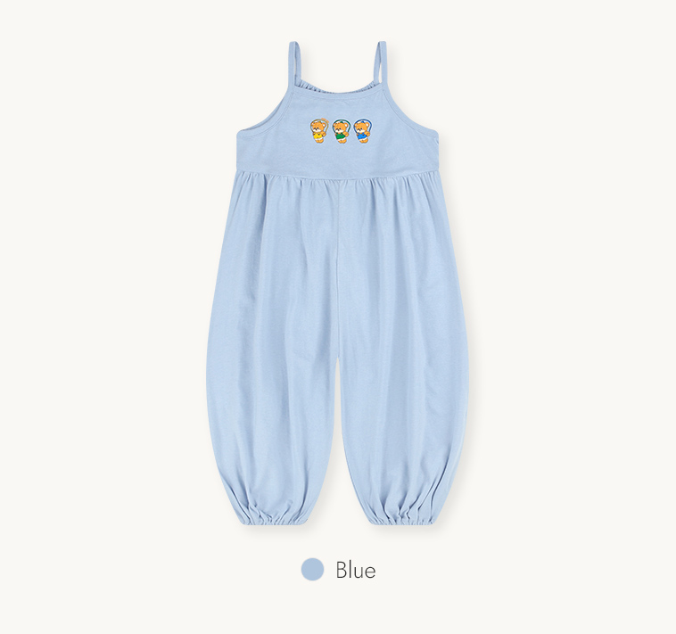 ☀️預訂 韓國直送☀️🇰🇷Milk Baby五色跳繩小熊印花寬鬆吊帶連身褲