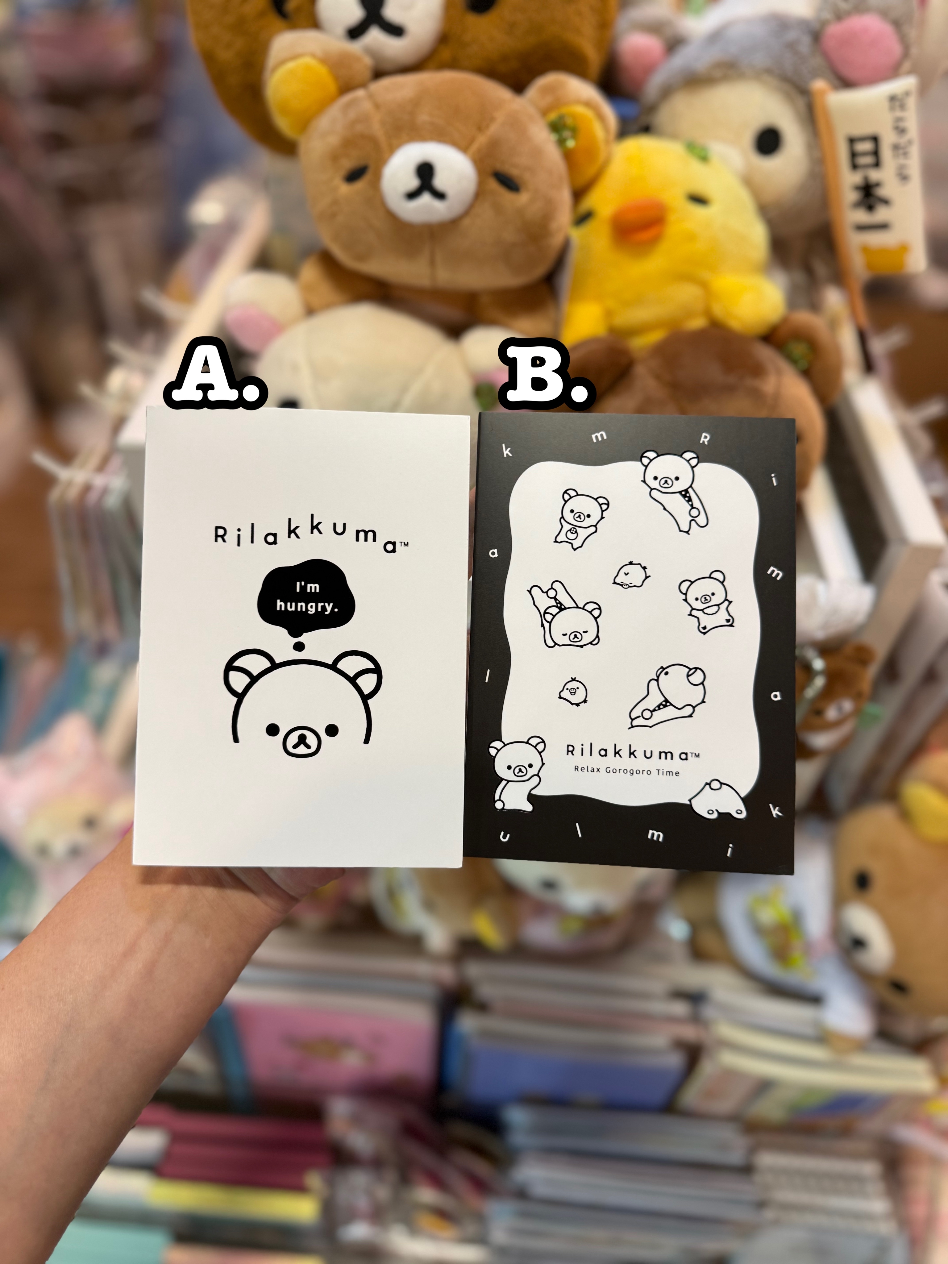 《現貨》全新Rilakkuma黑白造型memo簿