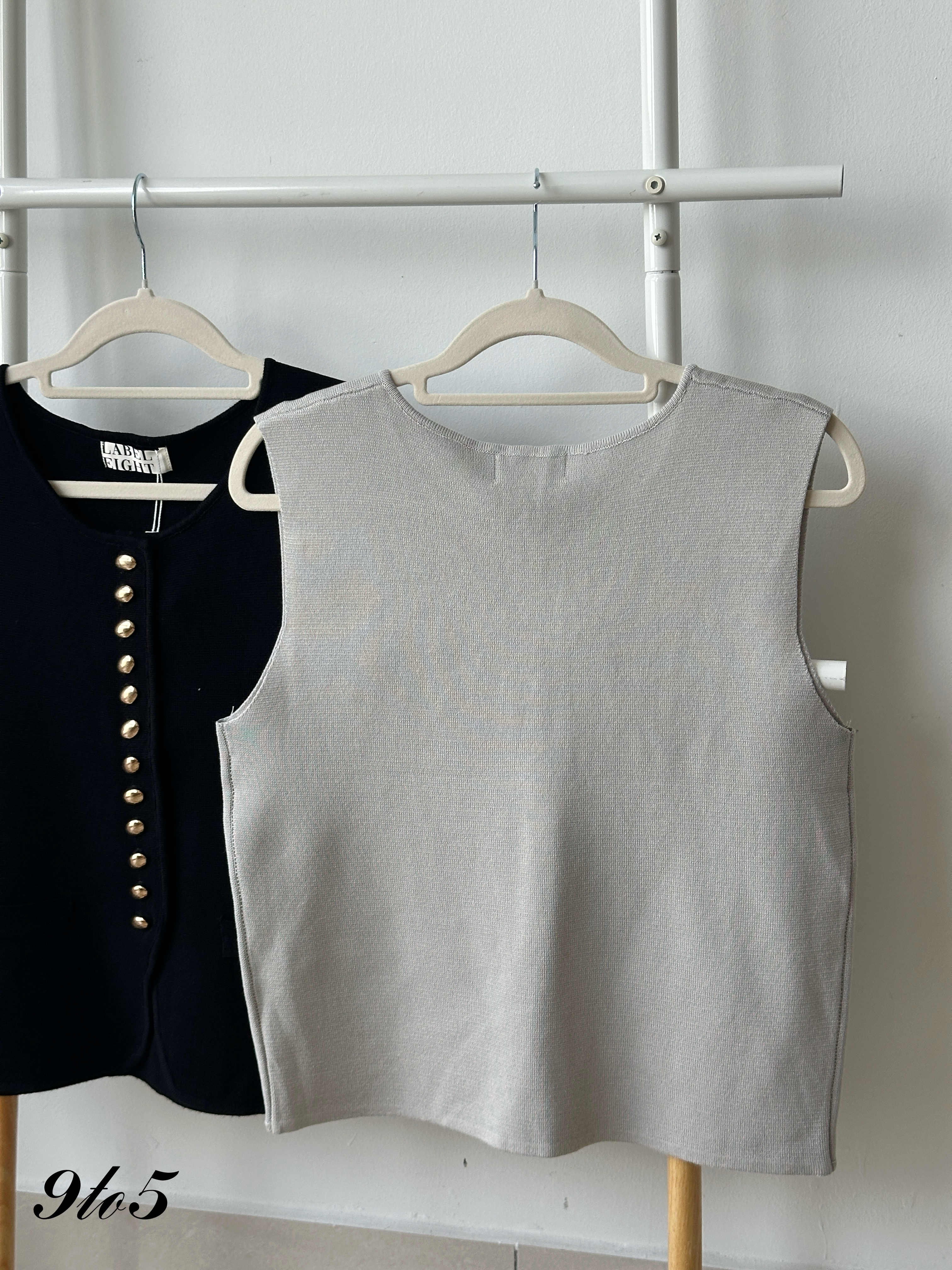 T4245 Button Up Vest Top - 4 Colors 