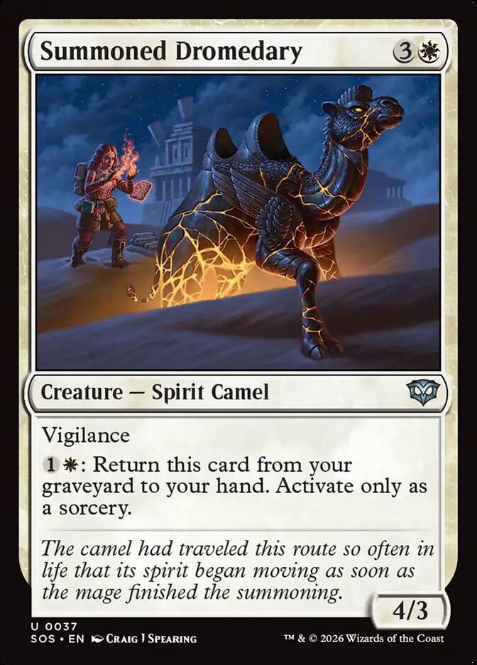 [EN] [Foil] Summoned Dromedary [SOS-037] U