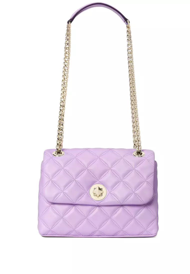 香港現貨-Kate Spade Natalia small flap Shoulder bag / crossbody light purple color