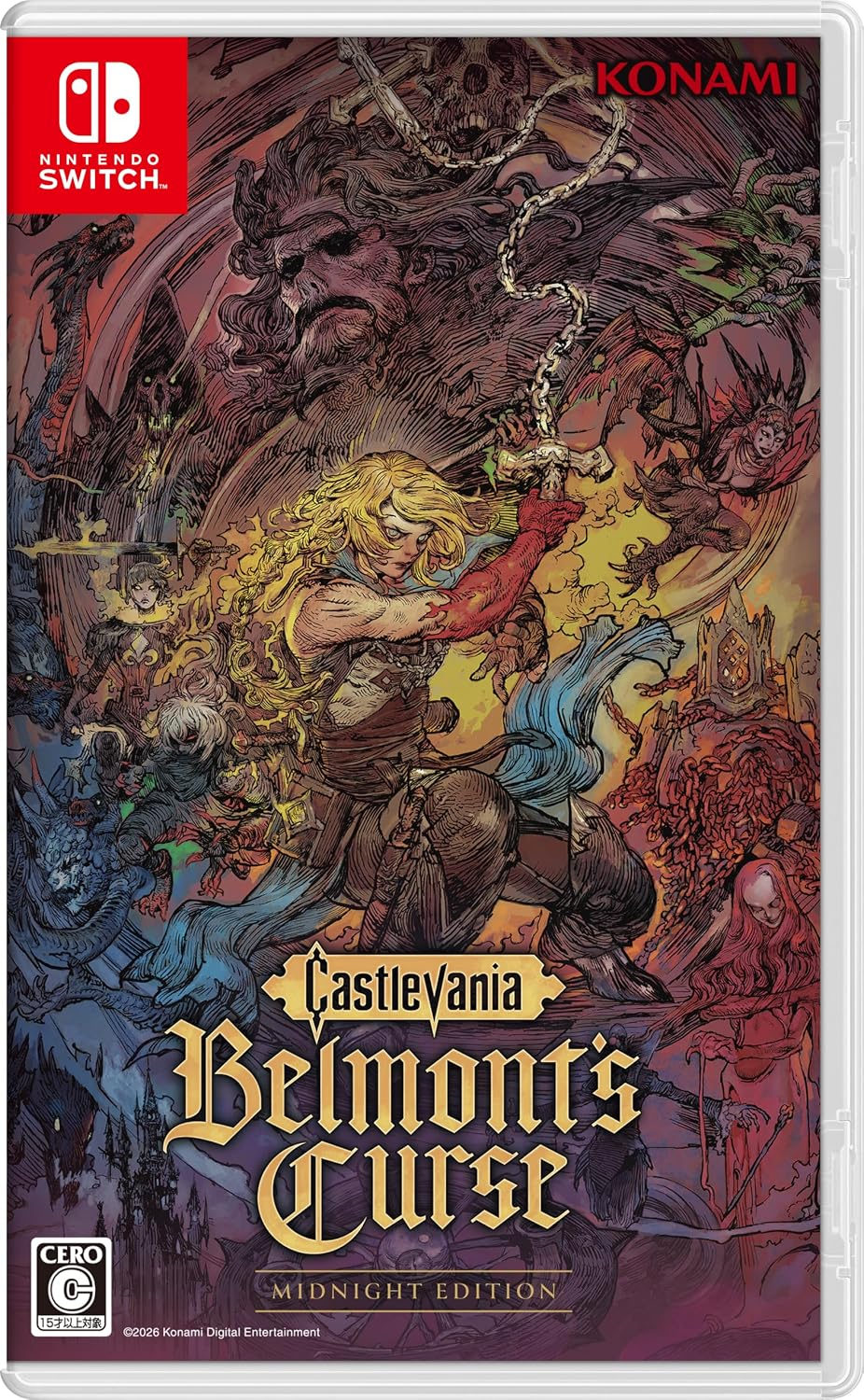 【預售 15/10】**日本版** NS 惡魔城：貝爾蒙特的詛咒 [午夜版] / Castlevania: Belmont's Curse [Midnight Edition] 中/英/日文  (日文封面) PO0918