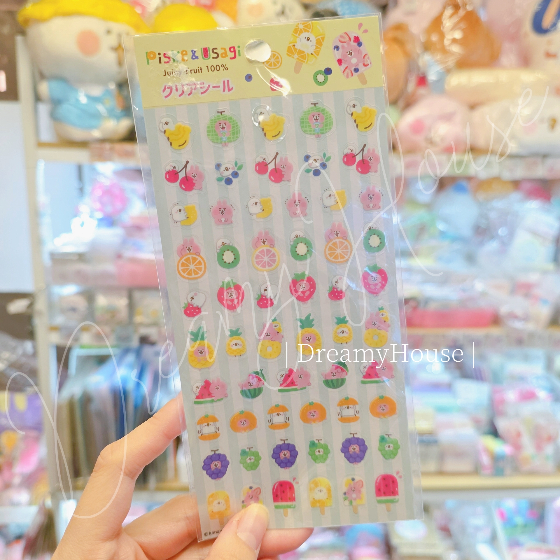 日本 kanahei 🍍 Piske & Usagi Juicy Fruit 100% 🍉 貼紙