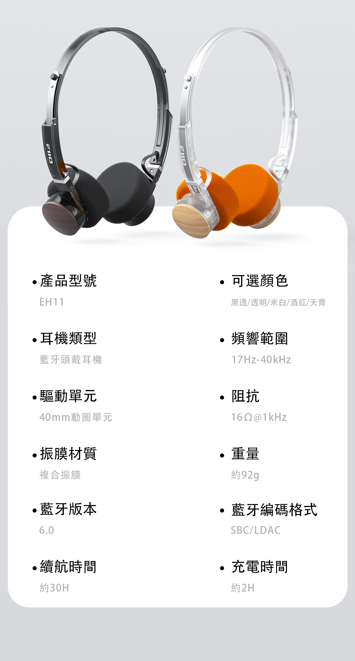 復古藍牙小頭戴 ~ FiiO EH11