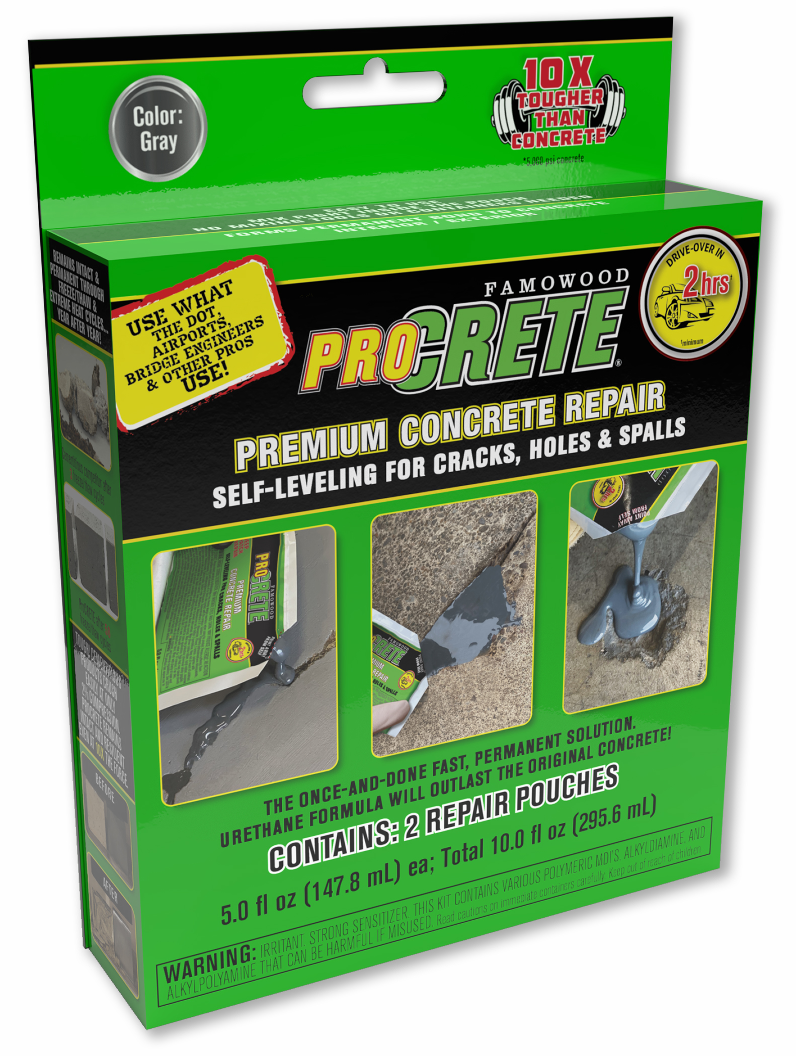 ProCRETE Premium Concrete Repair – SELF LEVELING 高級混凝土修補劑 – 自流平