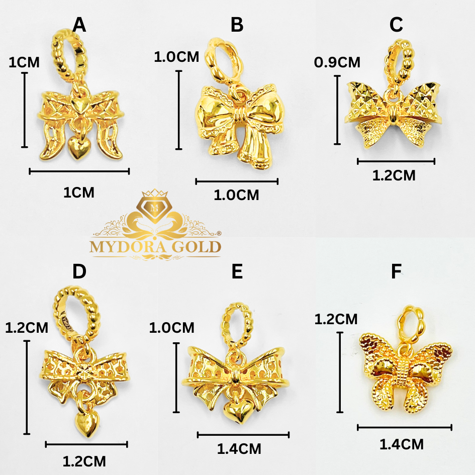 MYDORA Charm Lacy Ribbon Full Gold (5G) l EMAS 916/22K