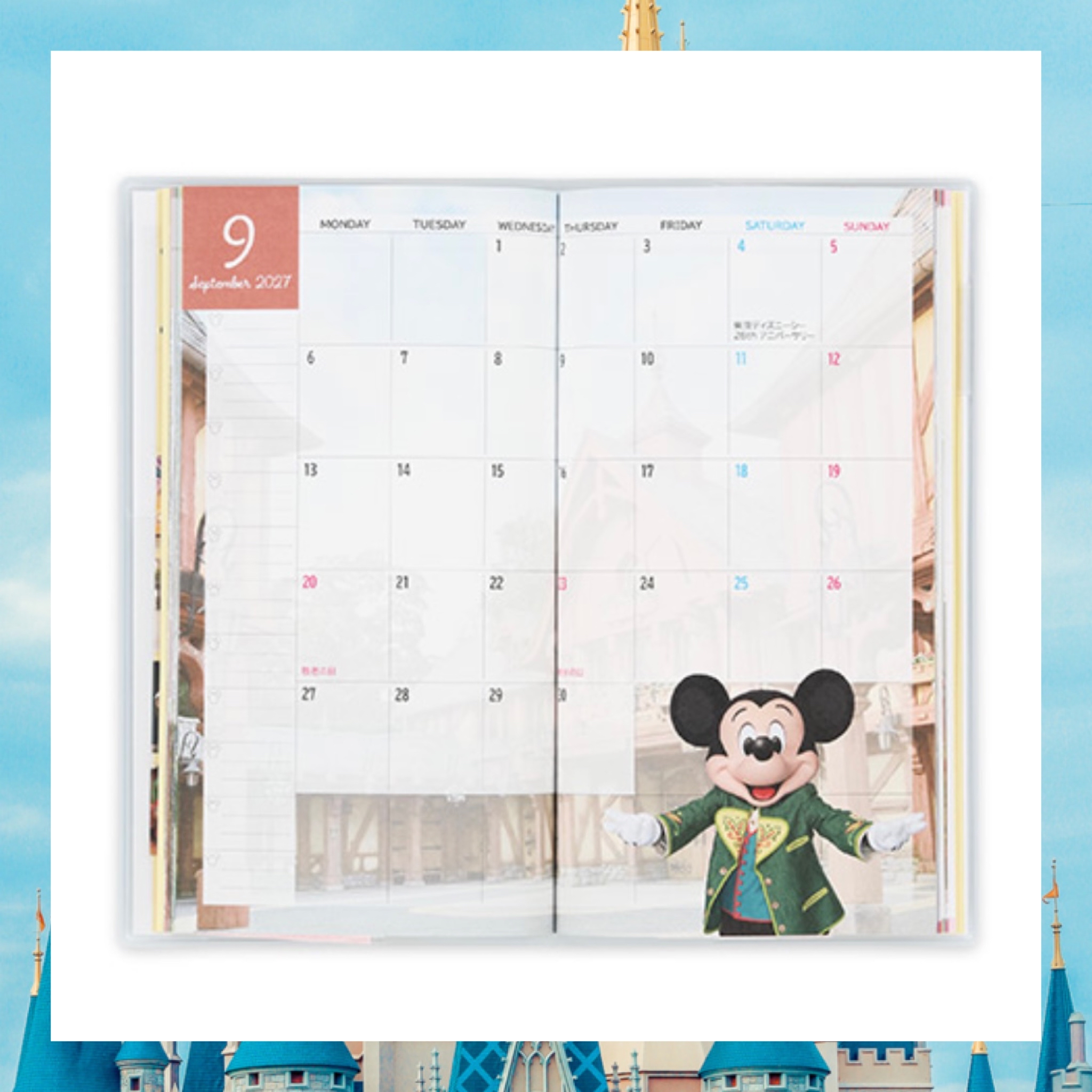 ：日本：DISNEYLAND園區產品 13/8 日本發賣 2027 SCHEDULE BOOK