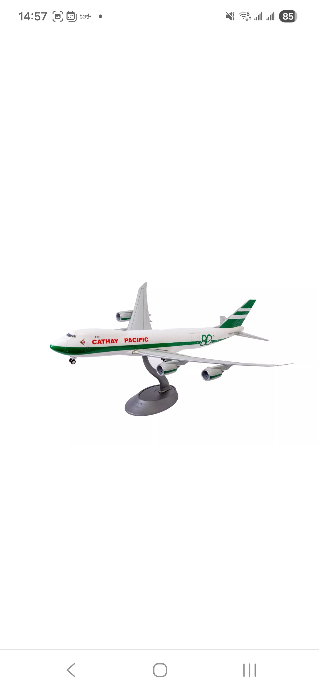 國泰航空 波音B747-8F80周年紀念特 別塗裝模型(1:200) Cathay Pacific