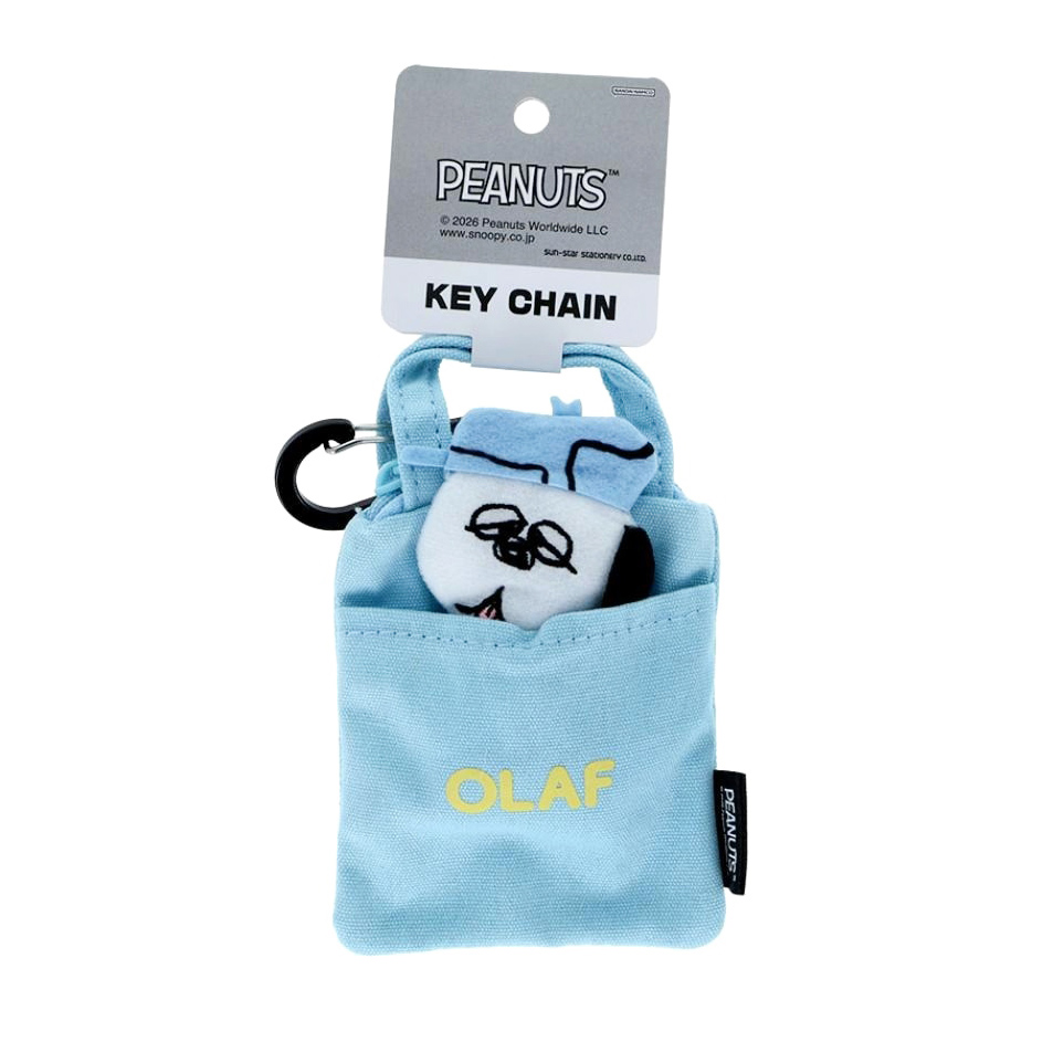 現貨｜Snoopy Olaf 日版 迷你收納袋 連登山扣鎖匙扣 (S8351597)
