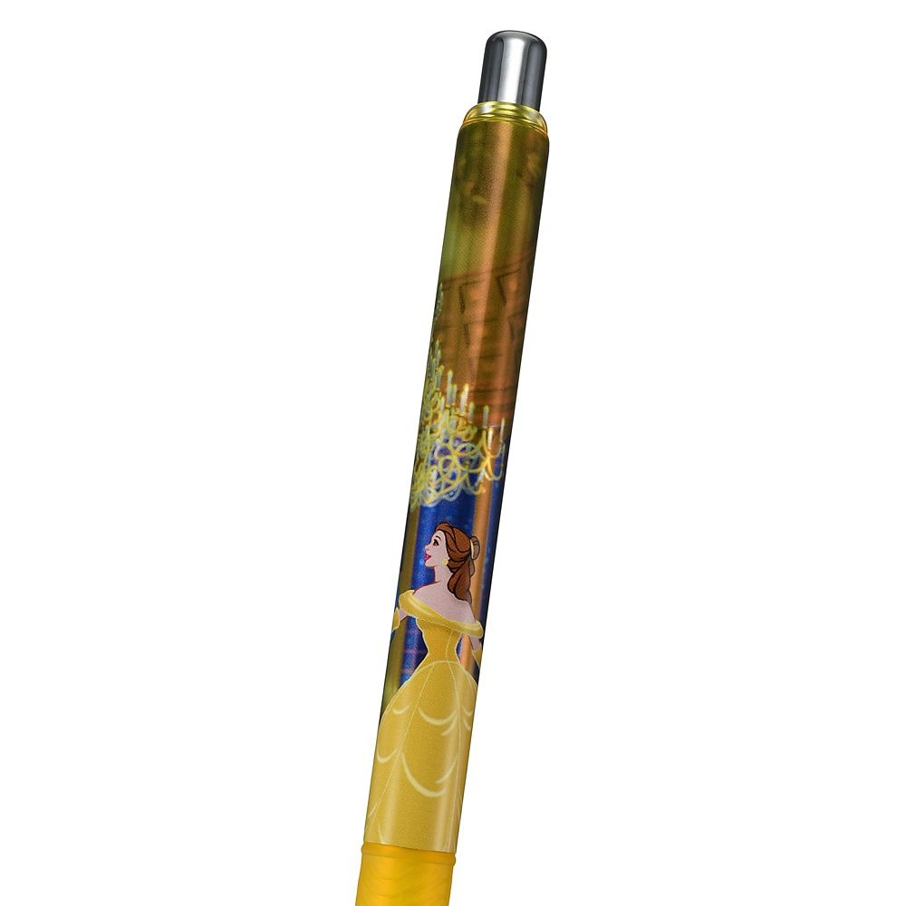 現貨｜【日本 Disney Store 限定】美女與野獸 Belle 貝兒 日本製 Pentel EnerGel 0.5mm 黑色 啫喱筆 208810