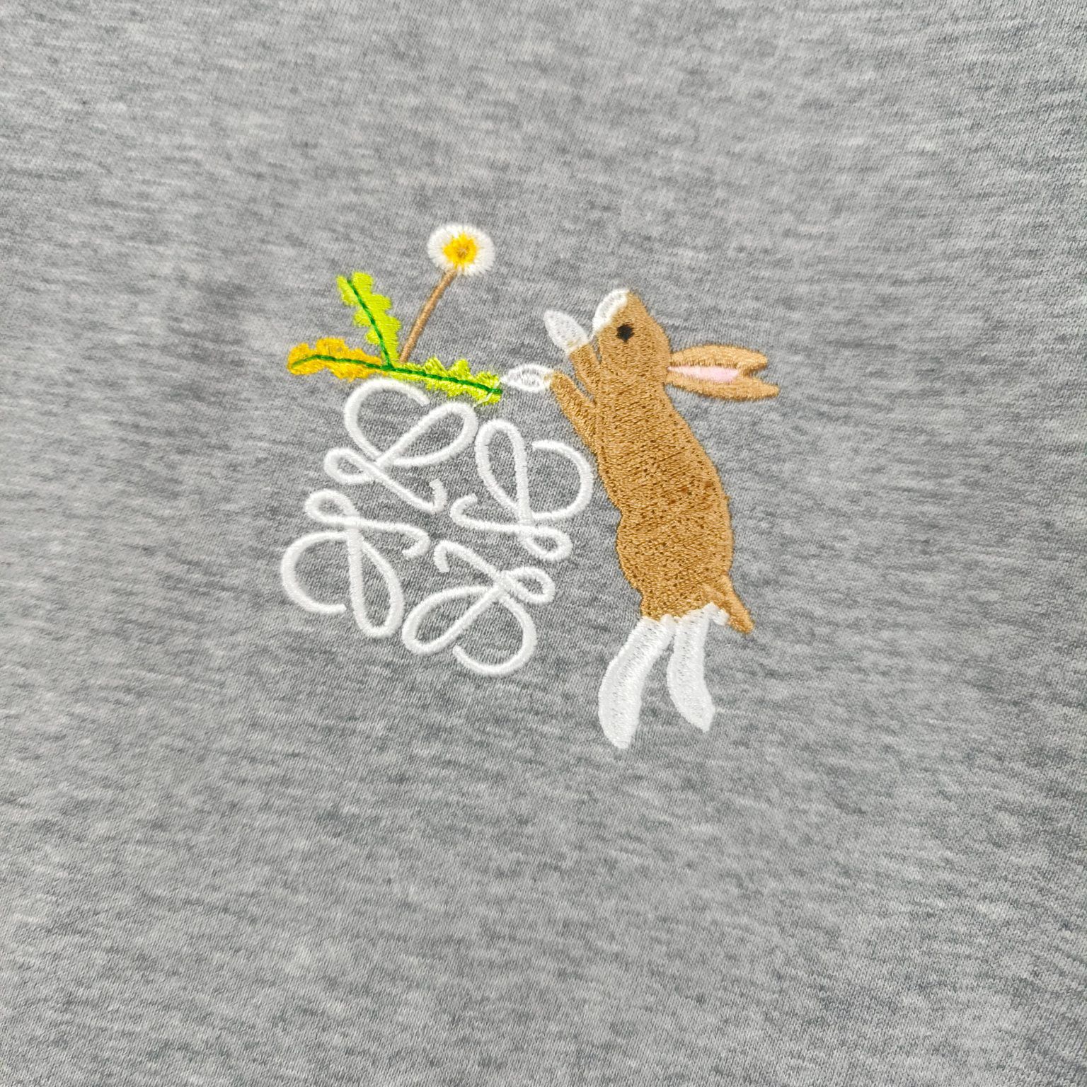 Loe兔仔刺繡logo短袖Tee