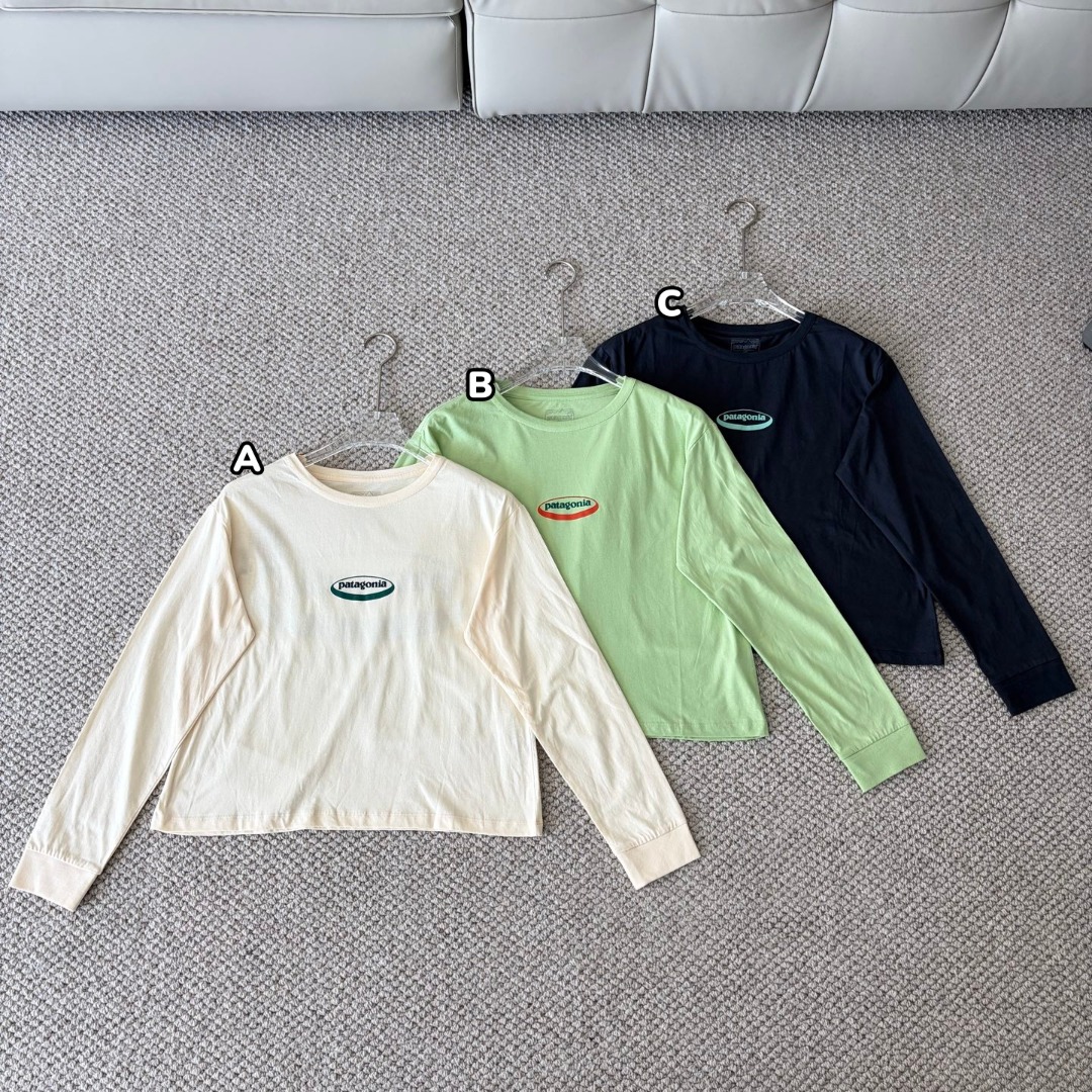 Patagonia Long-Sleeved '95 Oval Logo Easy-Cut T-Shirt