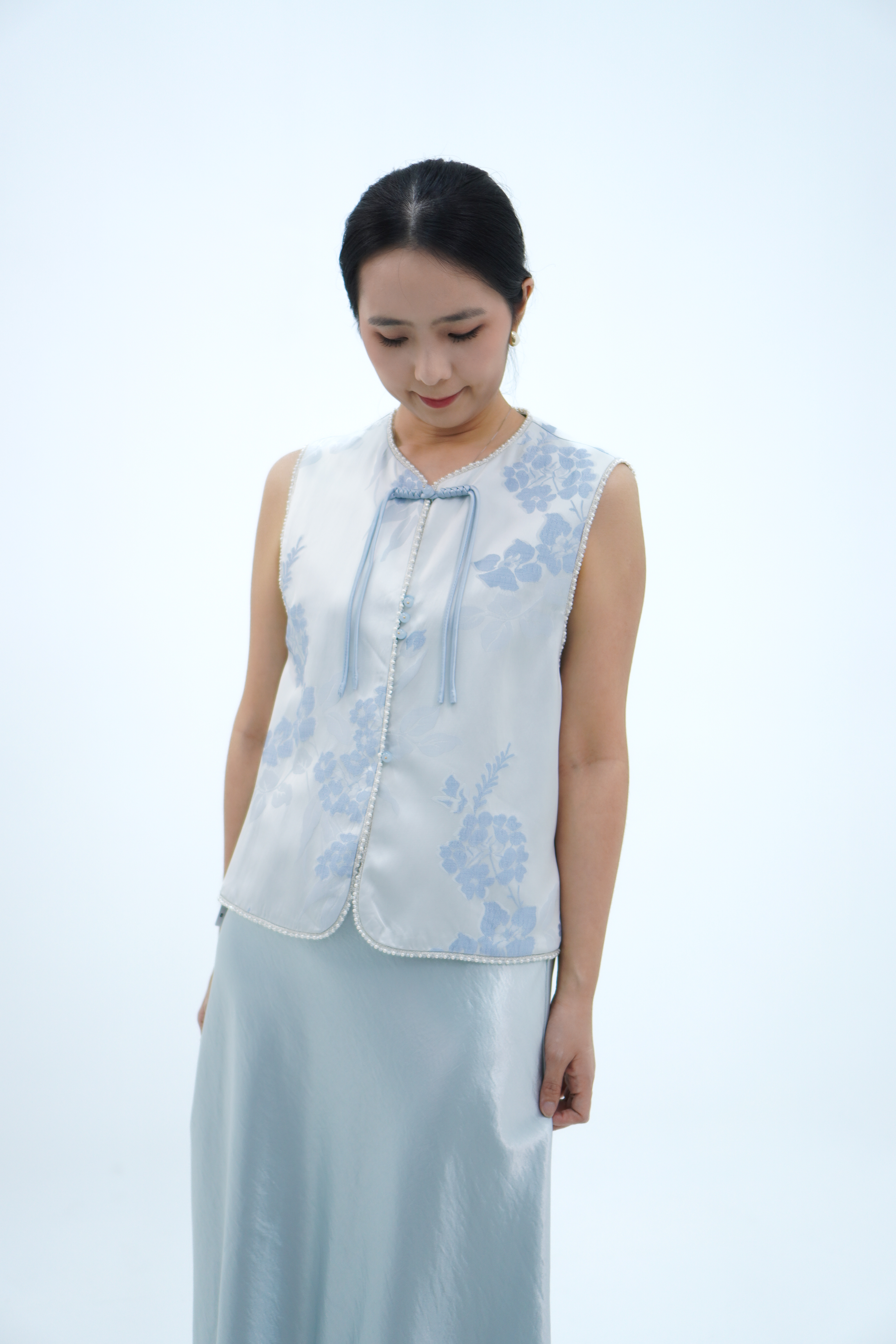 珍珠新中式马甲