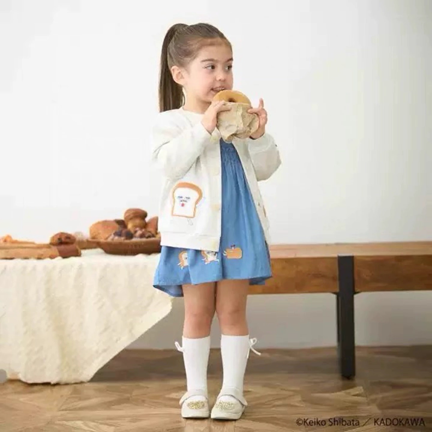 B0034  麵包小偷上衣裙