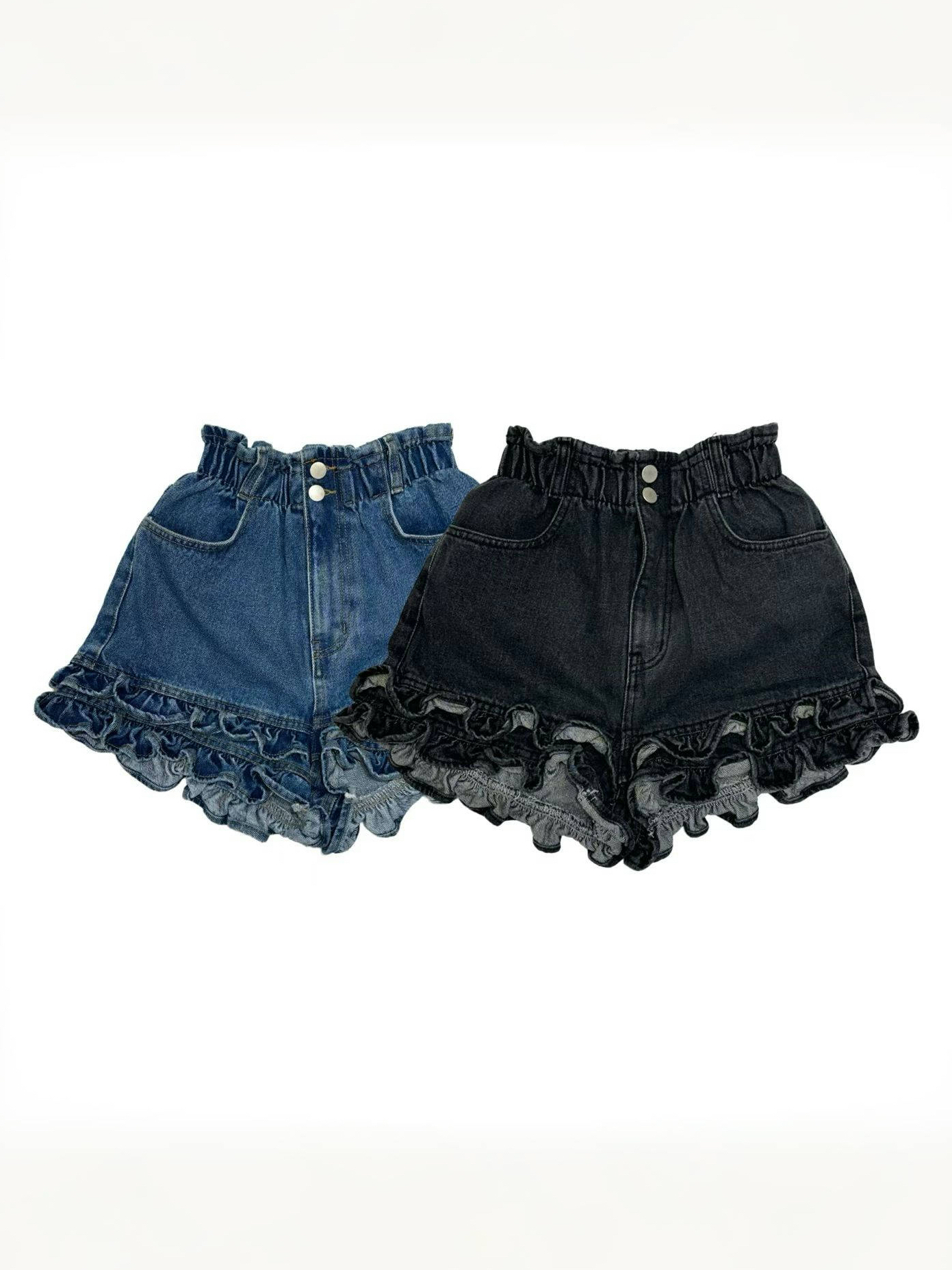 double ruffles shorts