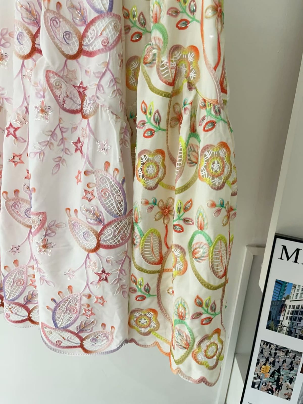 高質刺綉通花半裙