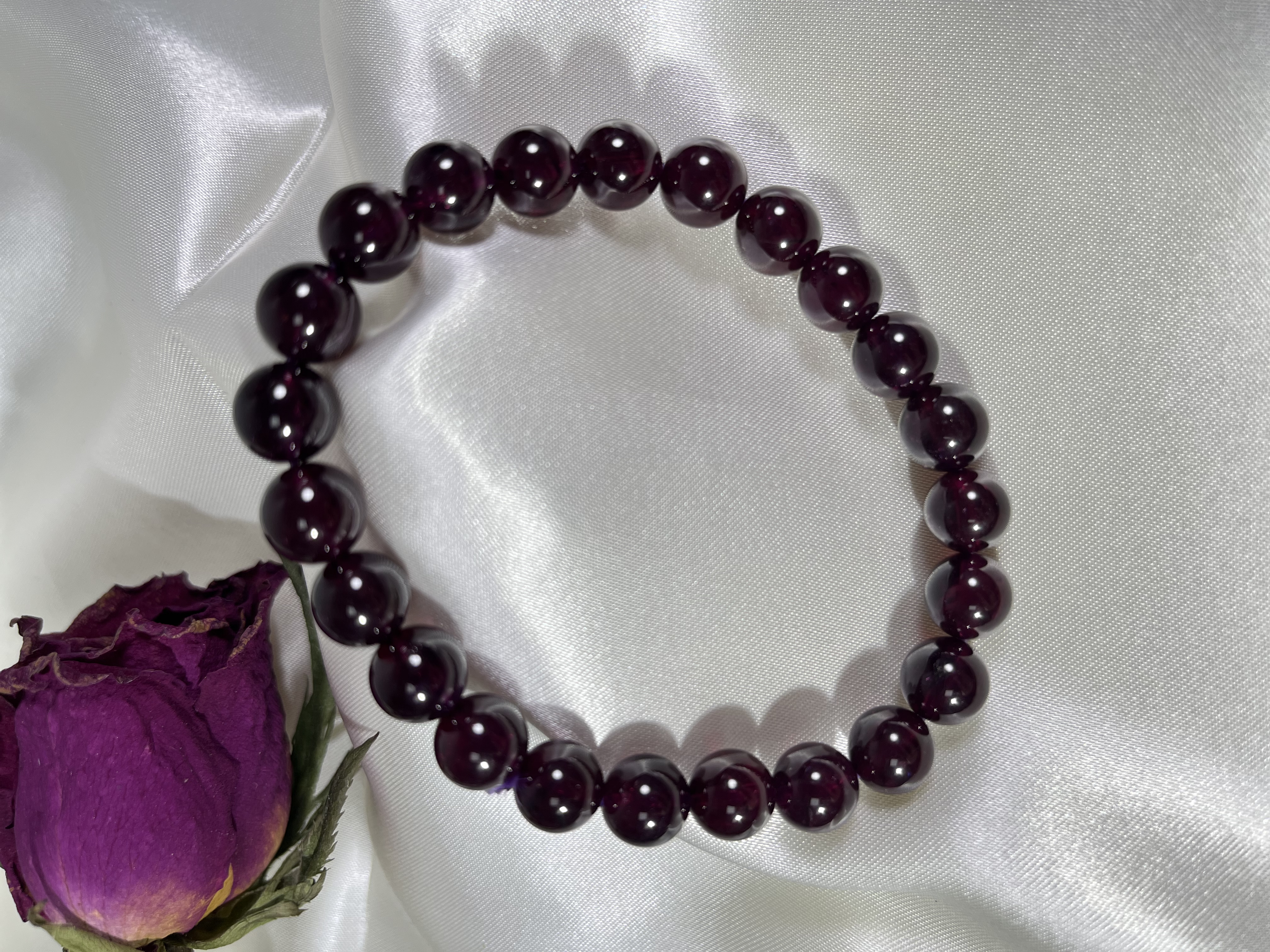 巴西紫牙烏石榴石 8mm+