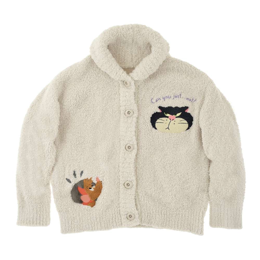 🎀【預訂】Disney Fluffy Animal Lucifer, Jack Long-Sleeve Cardigan Knit Loungewear