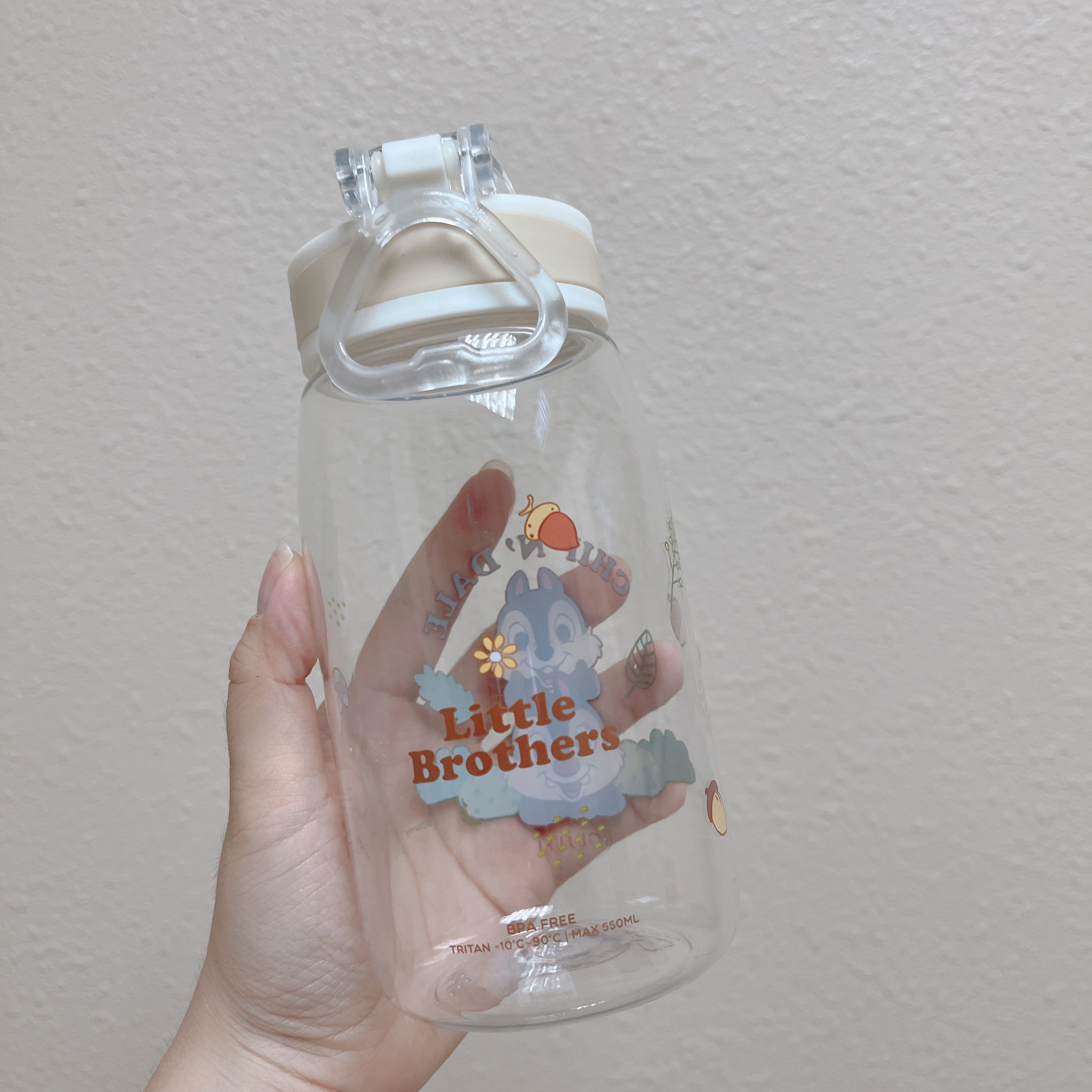 台灣現貨📍Chip and Dale得意圖案便攜冷水樽 550ml