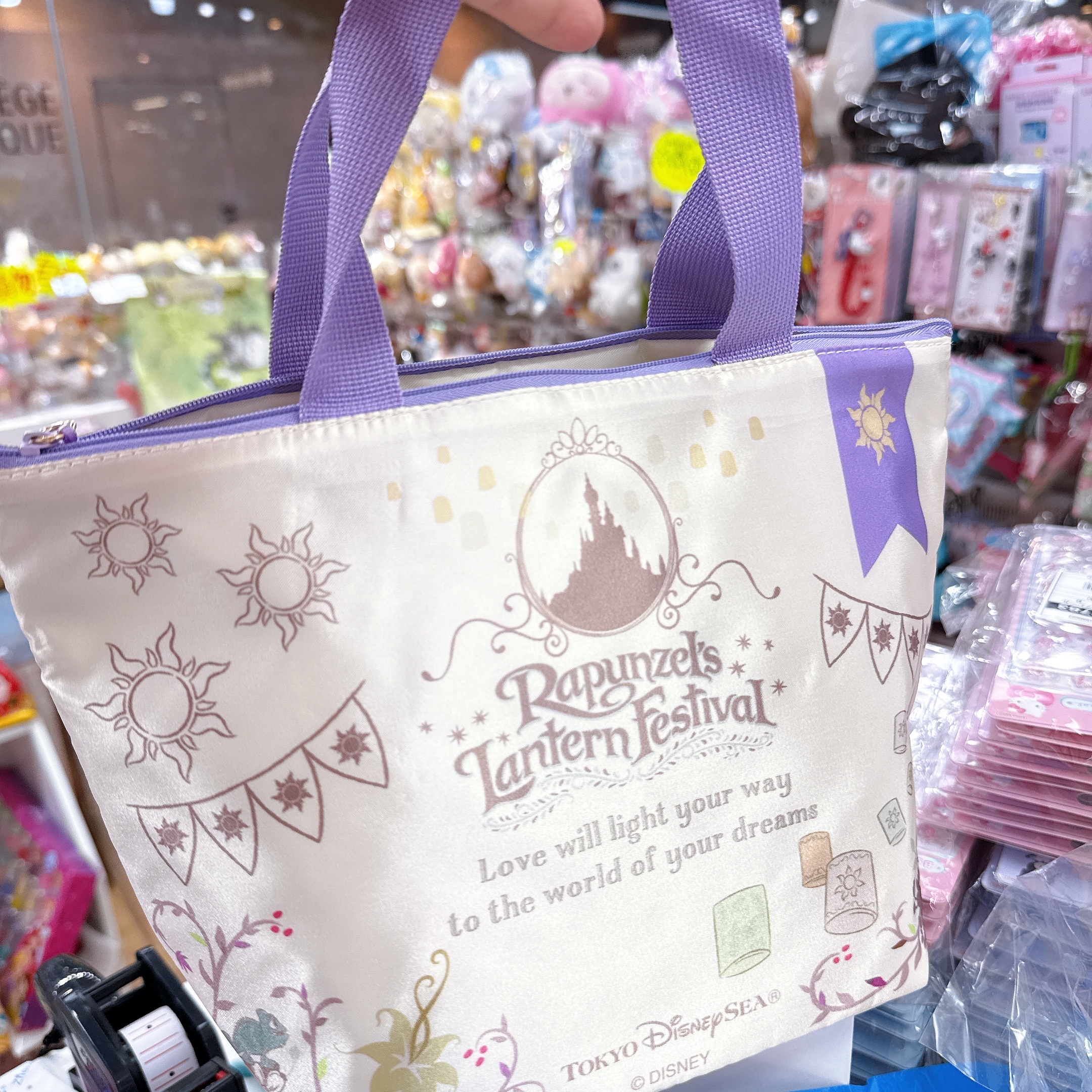 日本直送東京迪士尼長髮公主手挽袋