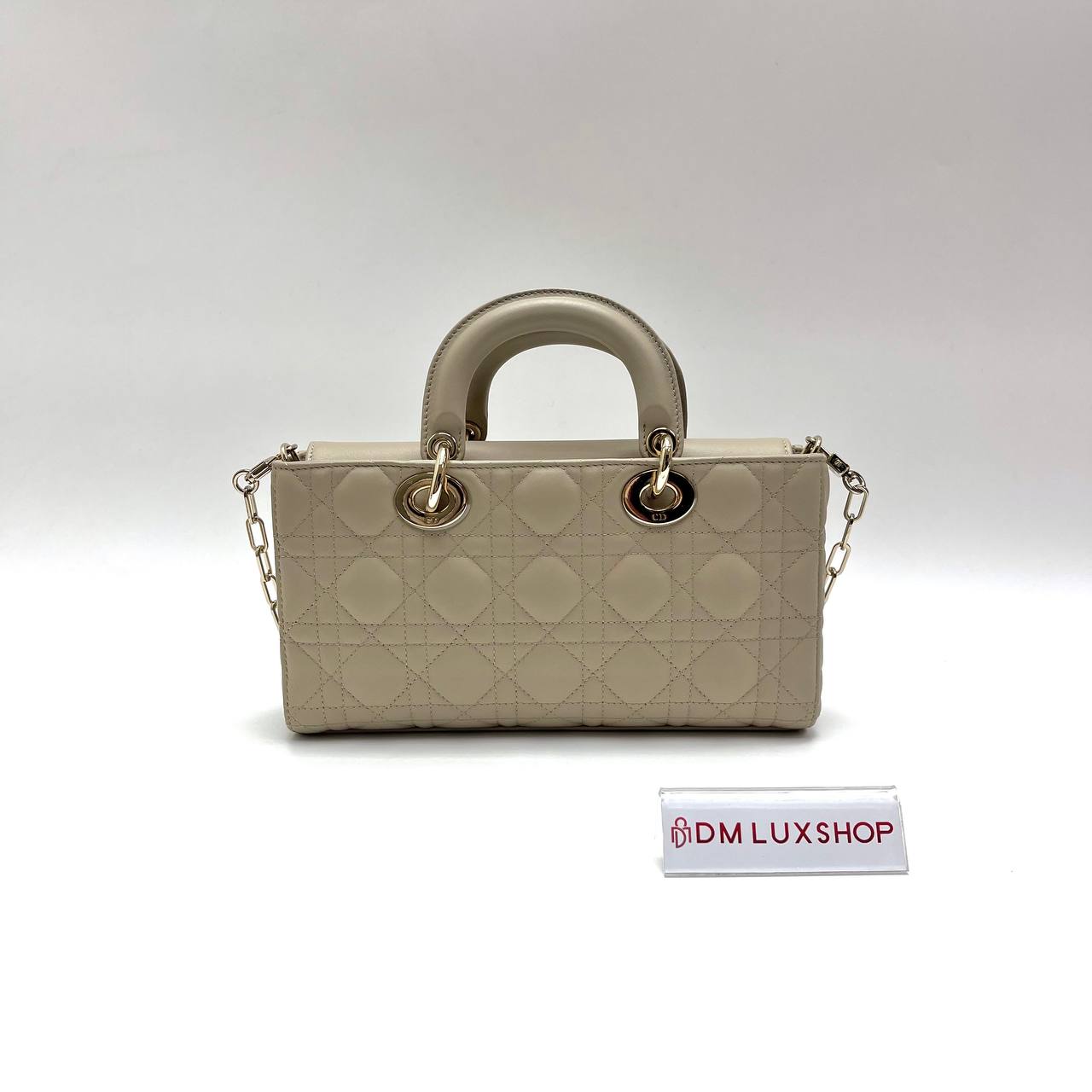 Dior Lady D-Joy Beige Medium GHW