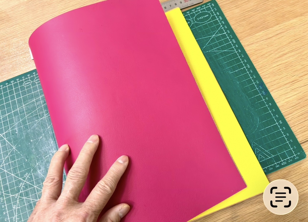 A4 size double-sided Leather Journal with 2023 Winter Design