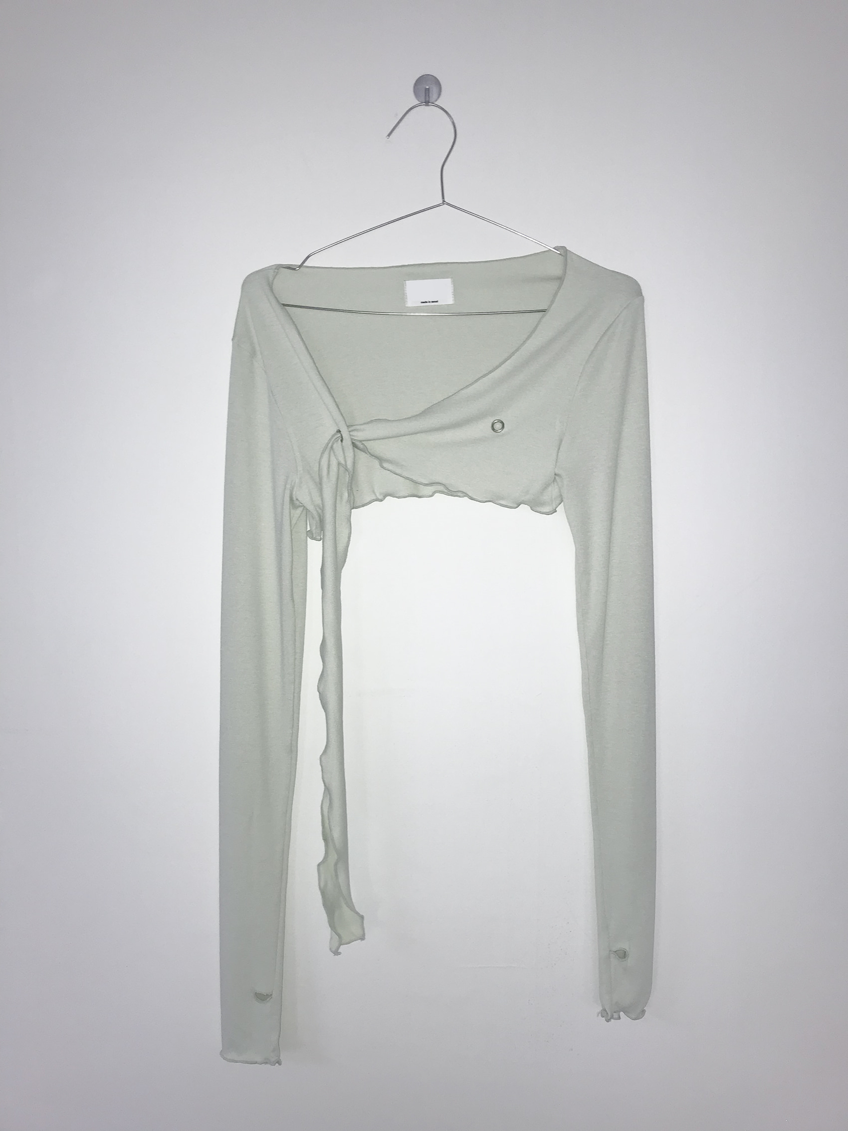 Asymmetrical Grommet Crop Bolero