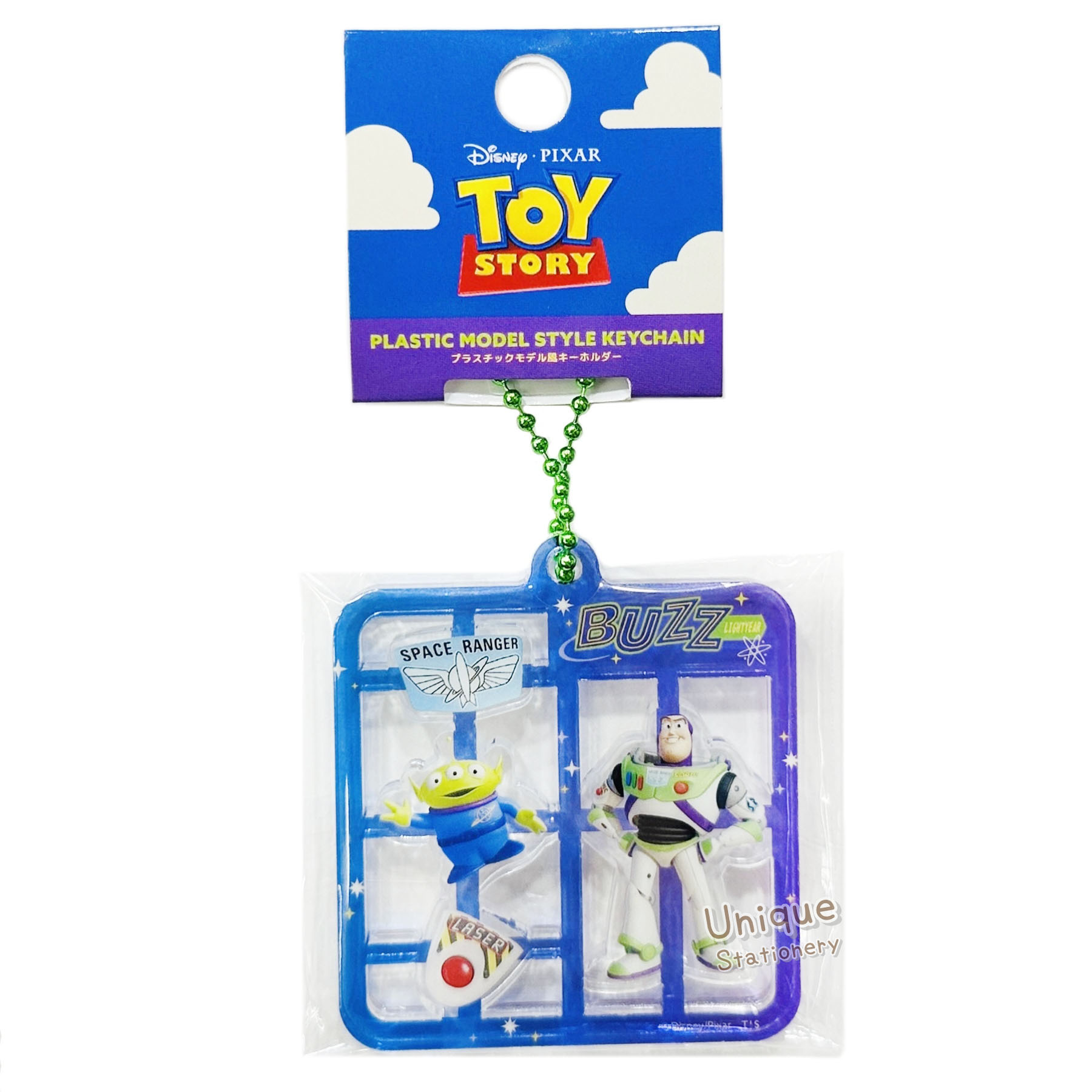 現貨｜Disney Toy Story Buzz Aliens 巴斯光年 三眼仔 日版 模型造型 亞加力 鎖匙扣 (DN-5549313BU)