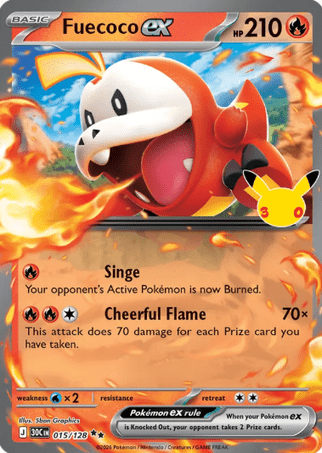 Pokemon TCG 30th Celebration - Fuecoco EX-015/128