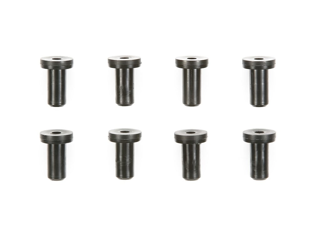 AO-1020 MINI 4WD WHEEL BUSHINGS (BLACK, 8PCS.)