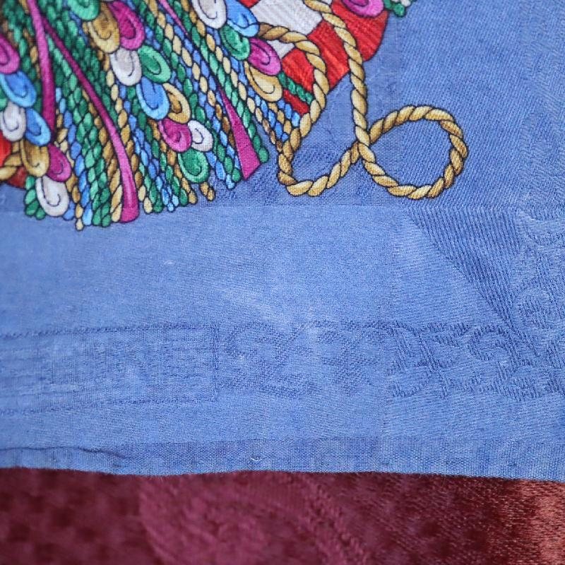 Vintage Céline Glamorous Jewelry Pattern of Brooches and Necklaces Scarf Neck Scarf/Head Scarf (MT1623-5)