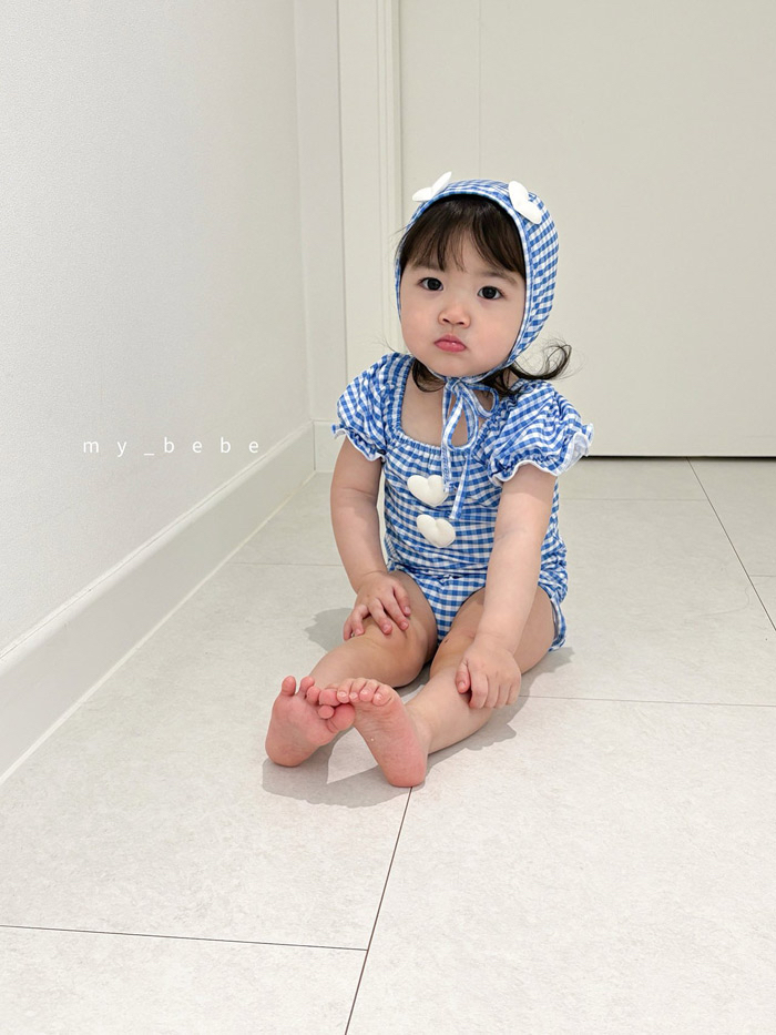 🇰🇷mybebe 泳衣+帽