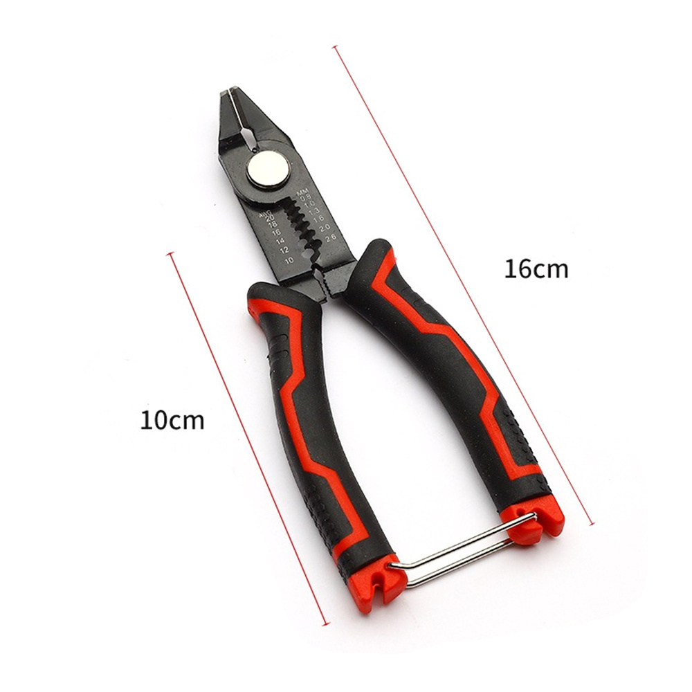 斜口剝線鉗 紅色 UB0262