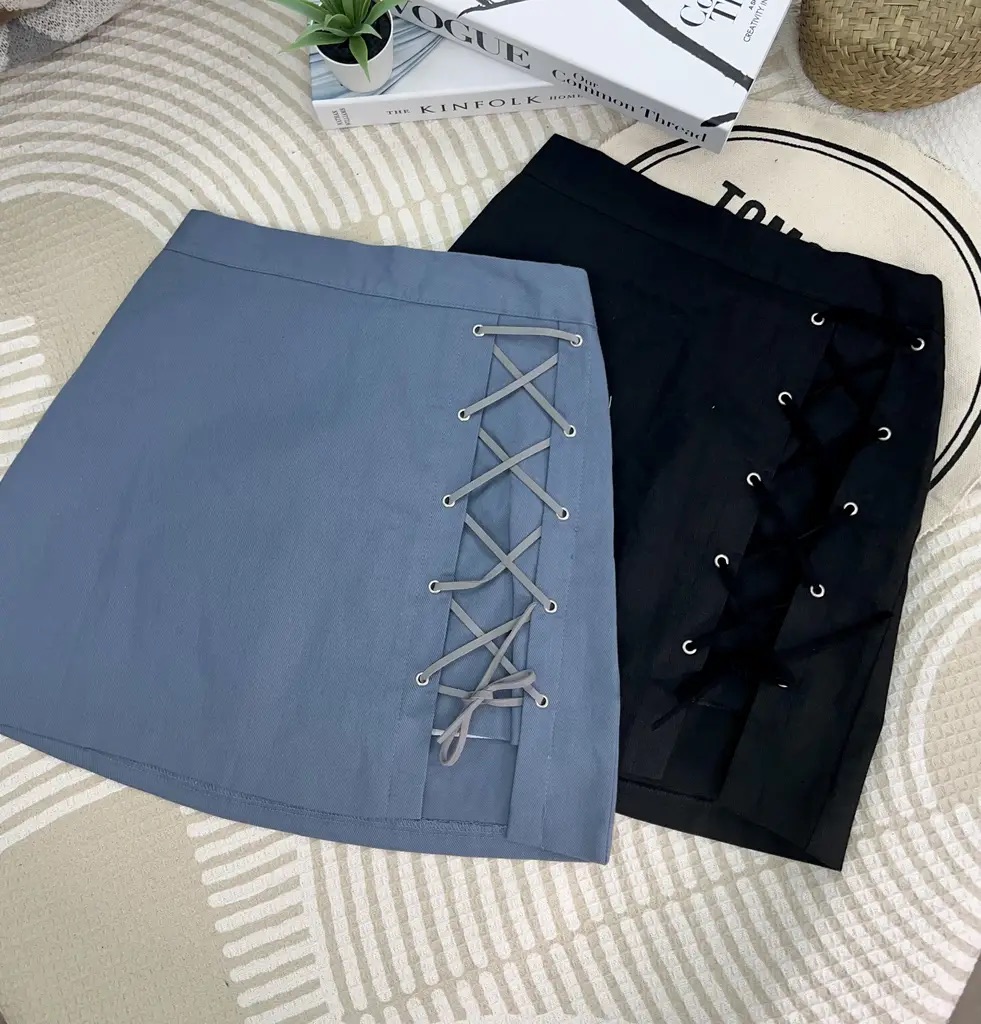 KR 溫柔綁帶短裙 KR4421