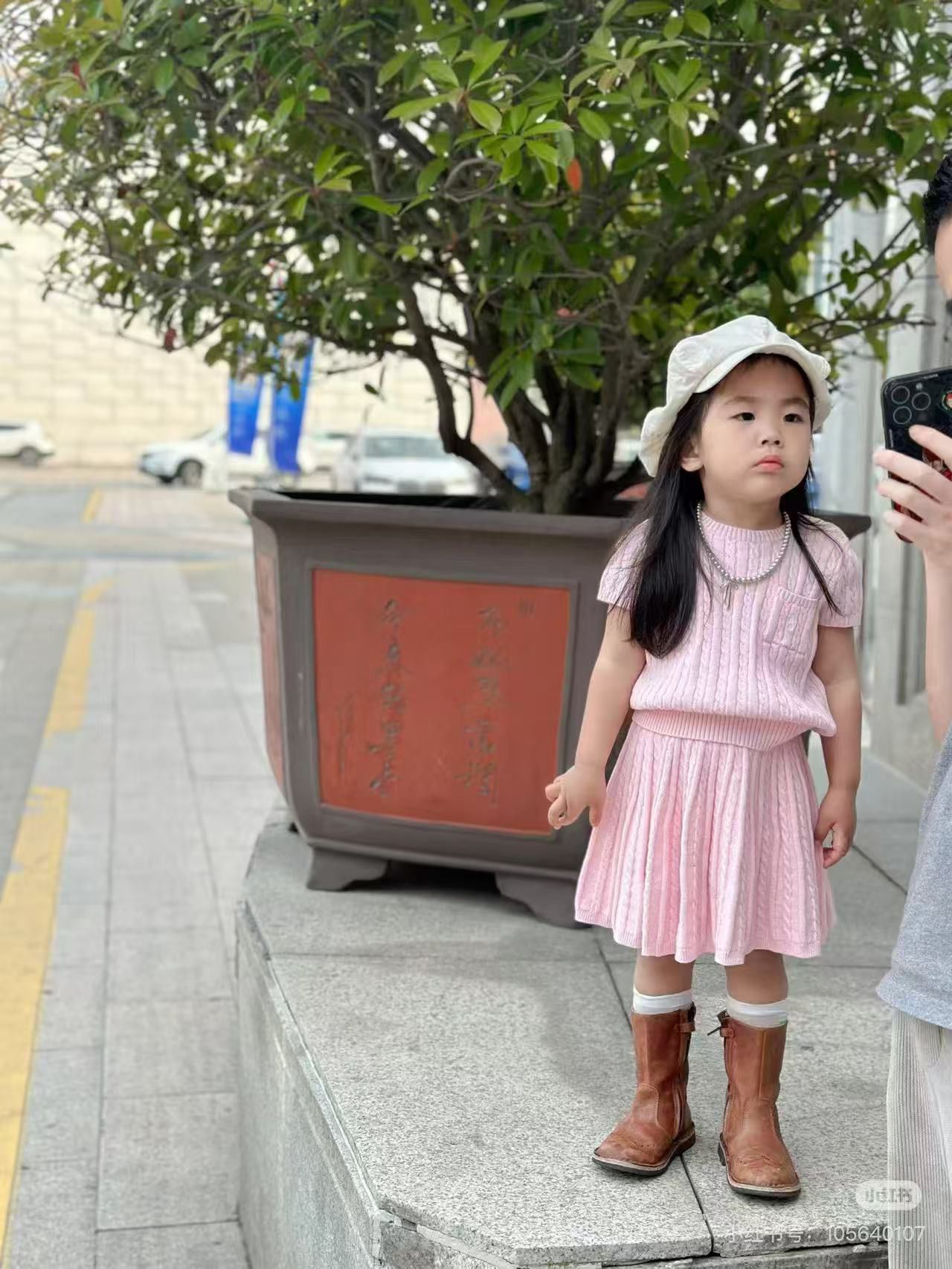 $155套(上衣➕半裙)。廠單RL polo粉色口袋套裝