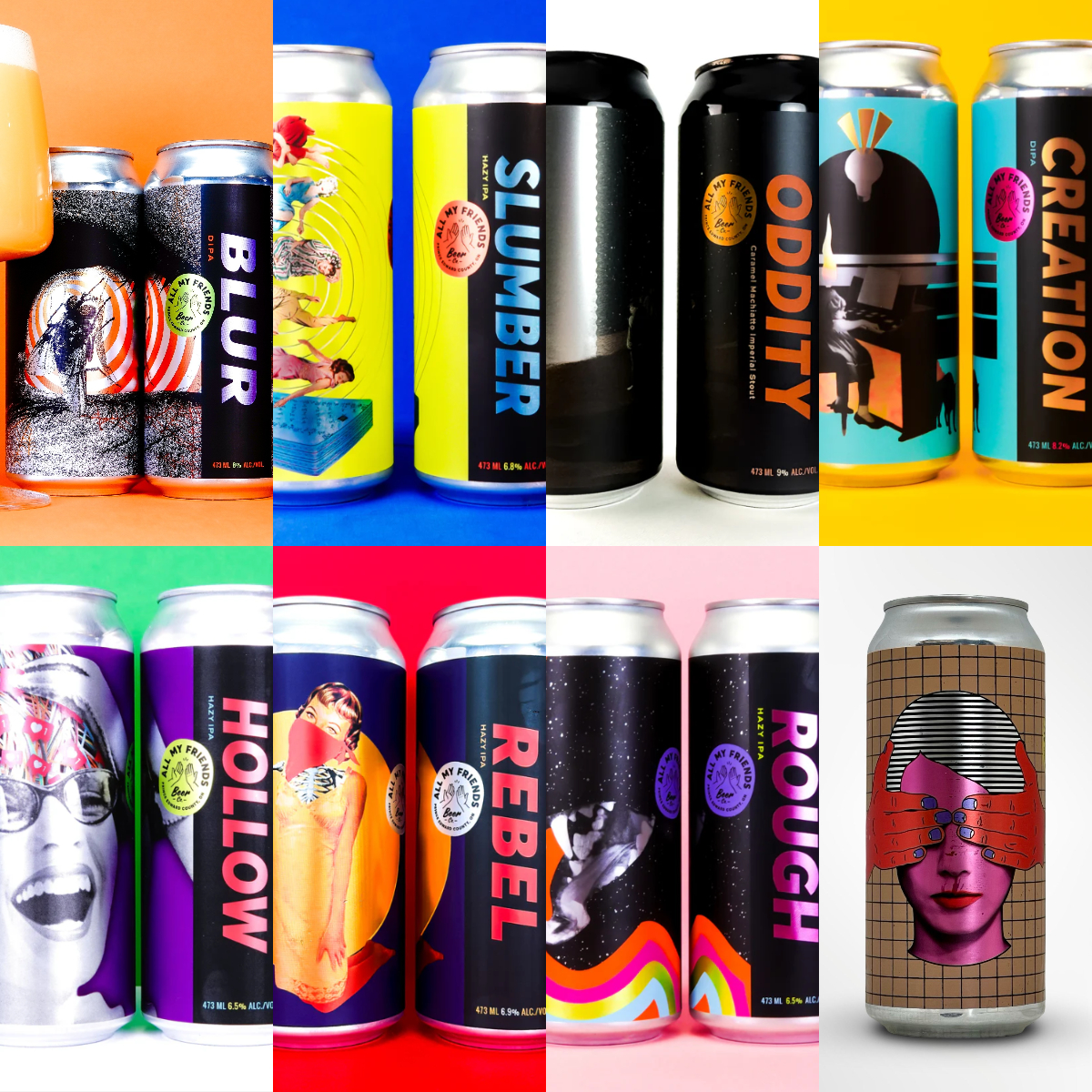 All My Friends Beer Co. HAZY IPA / DIPA / IMPERIAL STOUT